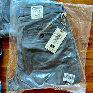 Men’s Mountain Khaki shorts, two pairs new in bag.